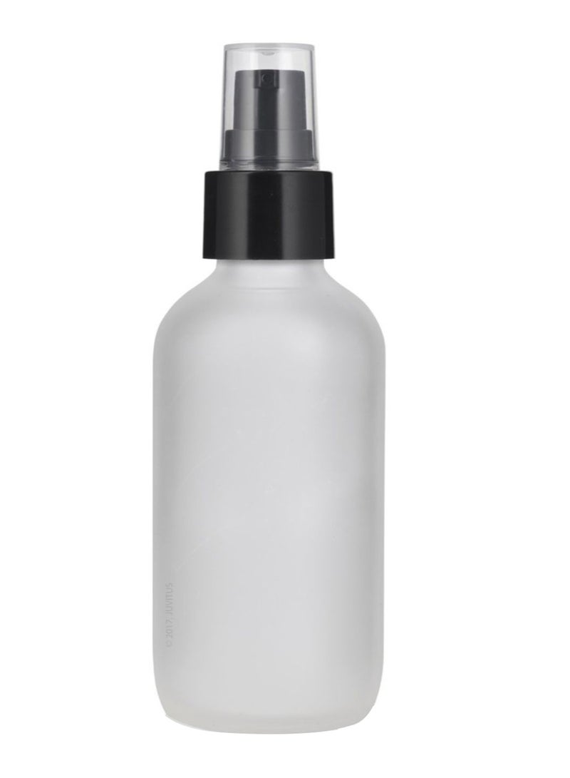 JUVITUS 6-Piece Treatment Pump Bottle Set With Funnel And Label Black/White  - Image 2
