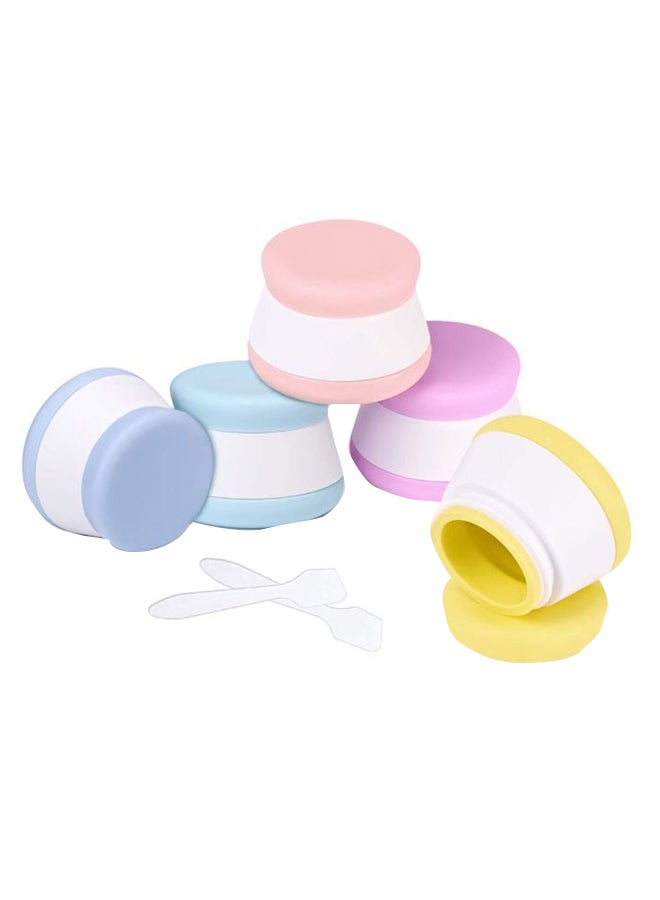 Aoutacc 5-Piece Leakproof Cream Jar Set Multicolour - Image 1