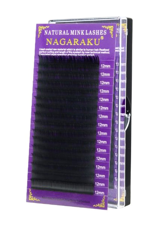 نجراكو مجموعة رموش صناعية سي كيرل من المينك الطبيعي أسود - Image 1