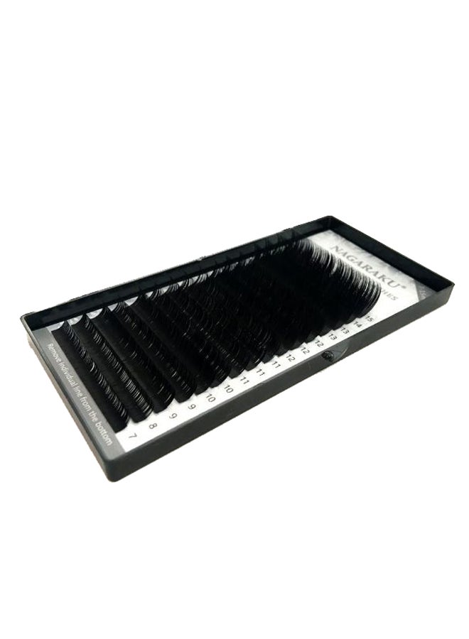 نجراكو عبوة رموش صناعية مجعدة على شكل حرف D أسود - Image 2