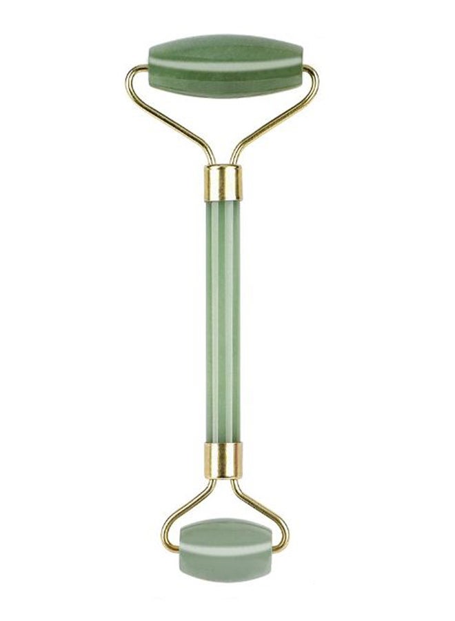 هووم بكرة من حجر اليشم لتدليك الوجه ذهب أخضر - Image 1