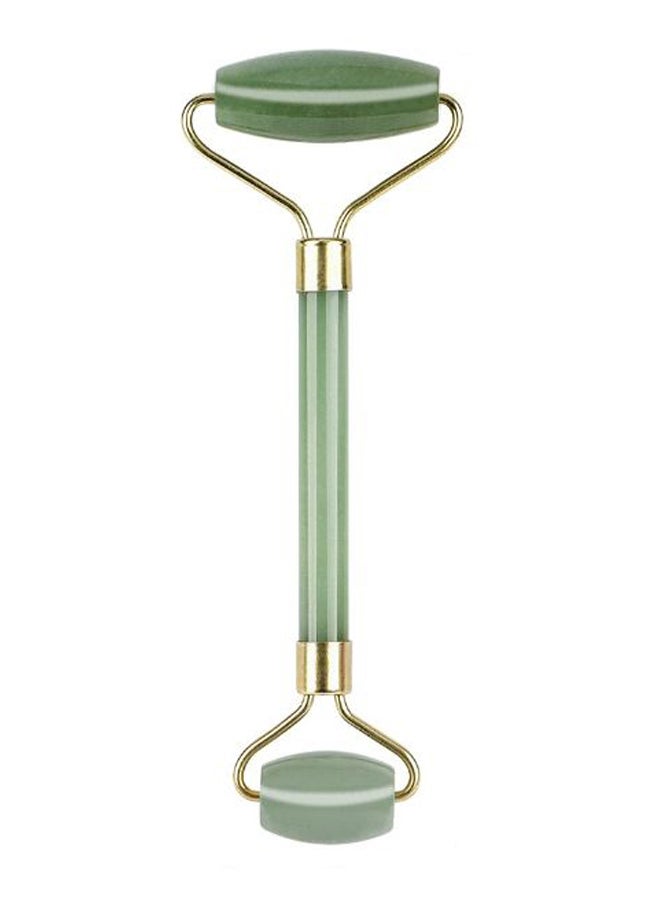 هووم بكرة من حجر اليشم لتدليك الوجه ذهب أخضر - Image 1