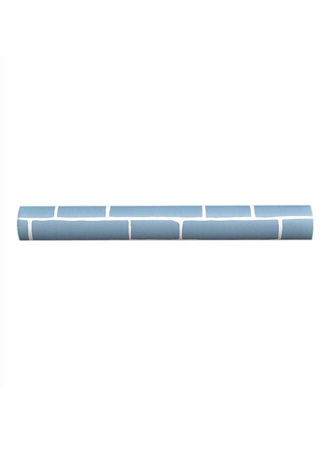 Autohesion Brick Decoration Wallpaper Blue 45 x 1000cm  - Image 1