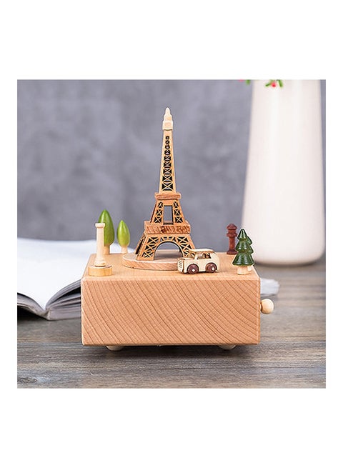Eiffel Tower Shape Musical Boxes Brown 28x2x20cm