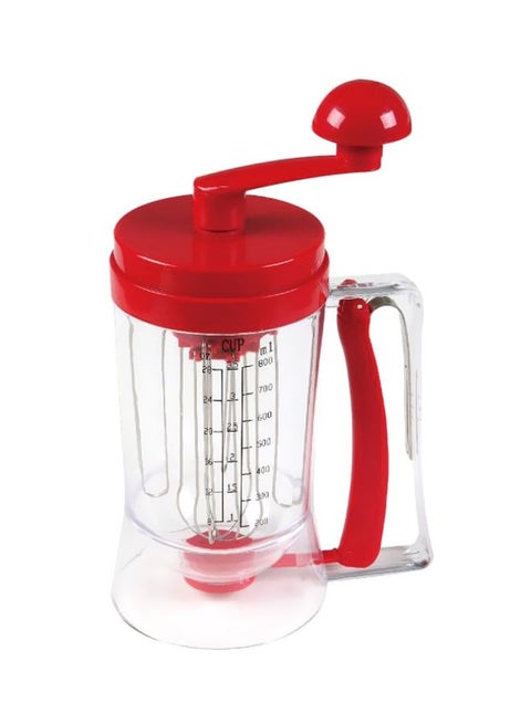 Plastic Pancake Batter Maker Clear/Red