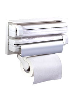 Generic Triple Tissue And Foil Dispenser White 