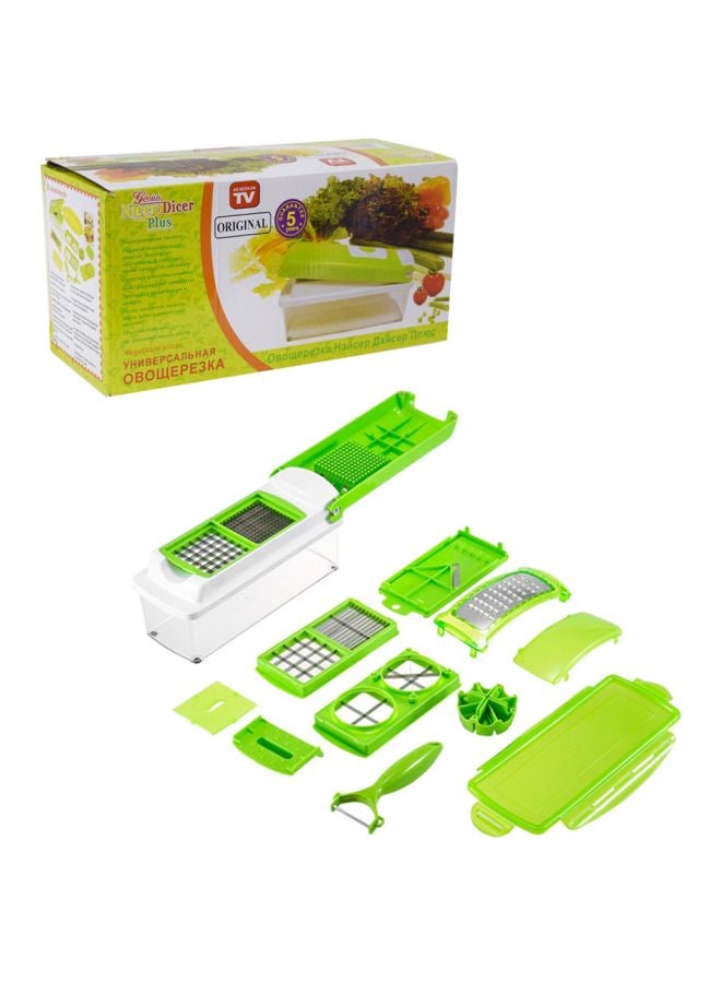 11-Piece Fruit And Vegetable Cutter Set Green