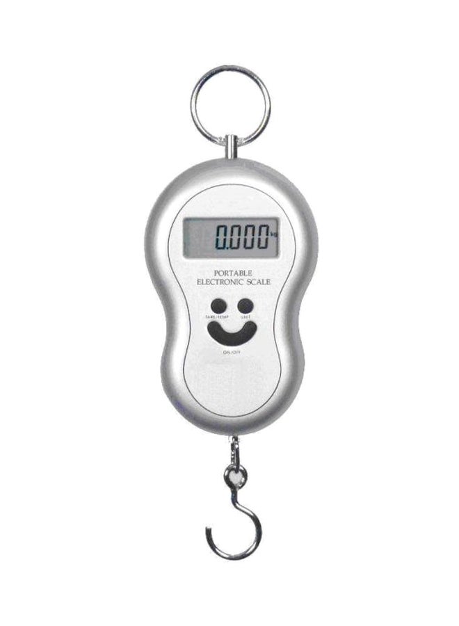 Digital Luggage Scale Silver 
