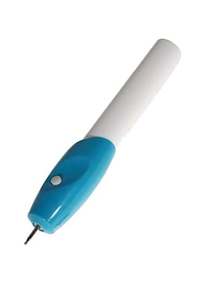 Drilling And Engraving Pen White/Blue