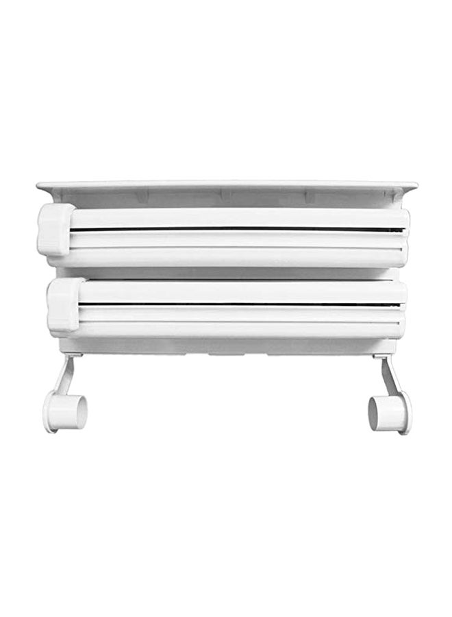 موزع مناديل ورقية ثلاثي للمطبخ أبيض - Image 1