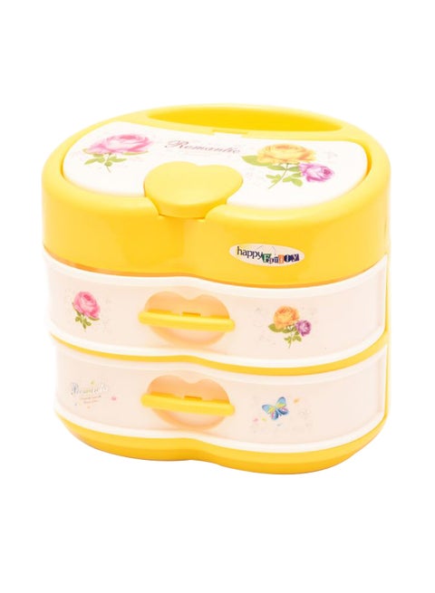 2-Layer Heart Shape Cabinet Jellwery Box