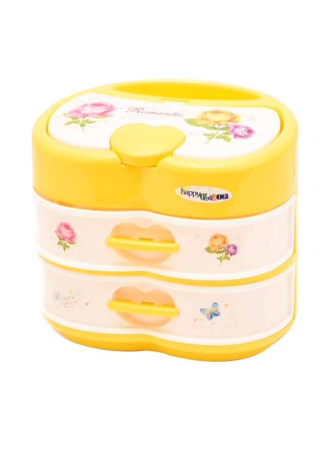 Happy Family - 2-Layer Heart Shape Cabinet Jellwery Box - Image 1