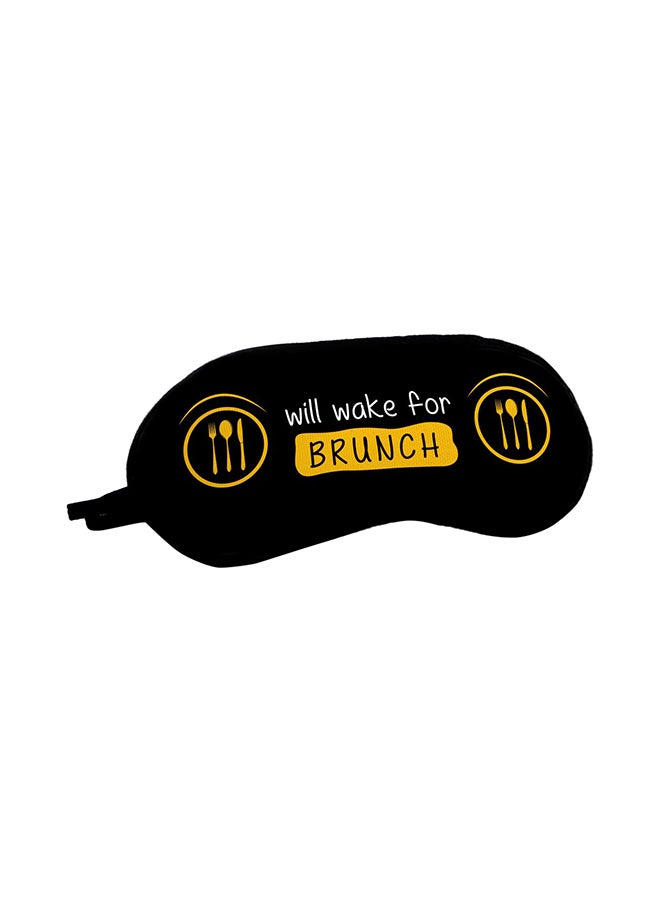Indigifts Brunch Quote Eye Mask 7.8X3.3inch  - Image 1