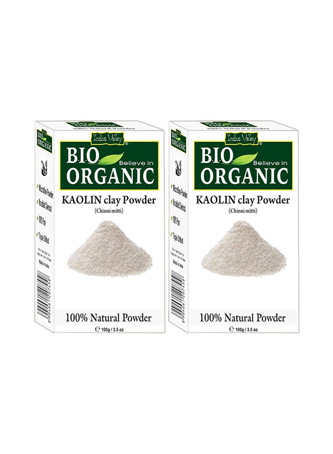 Indus Valley Pack Of 2 Bio Organic Kaolin Skin Face Masks 200grams - Image 1