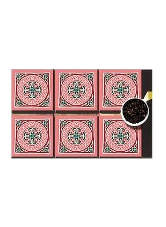 فوتو بلوك صينية مع حاملة أكواب من 6 قطع مزينة بطبعة رمضانية أبيض/وردي/أخضر - Image 2