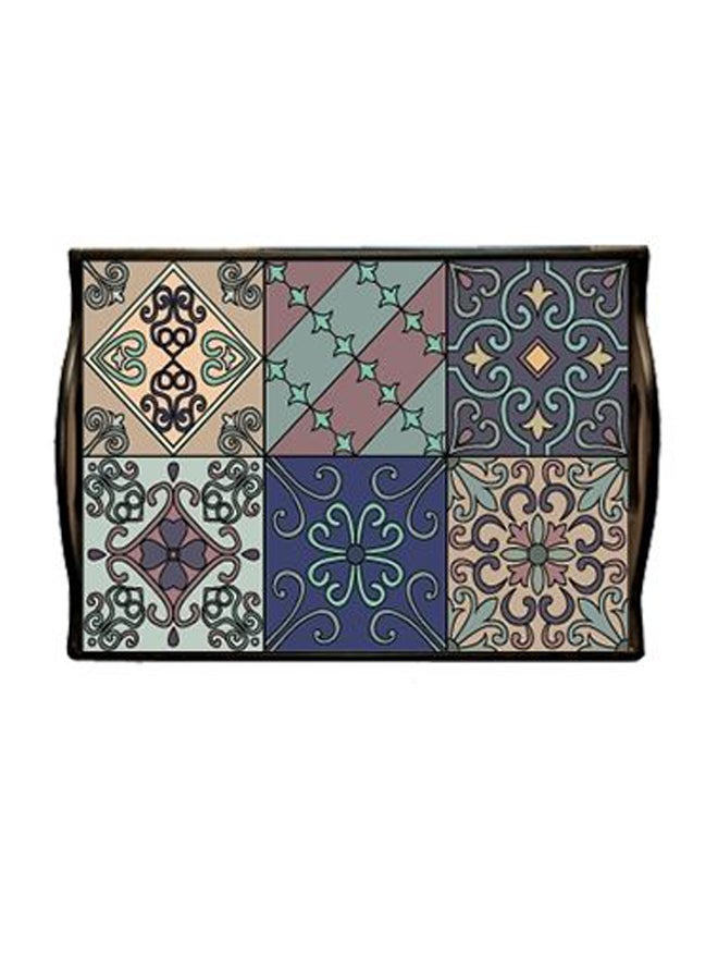 فوتو بلوك مجموعة حاملة أكواب مع صينية - 6 قطع أزرق/ رمادي/ أصفر - Image 3