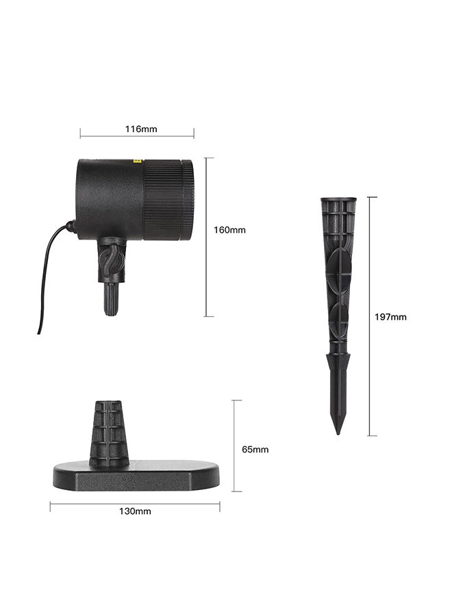 Generic Waterproof Laser Mini Outdoor Lamp Black 22x18x11centimeter  - Image 4