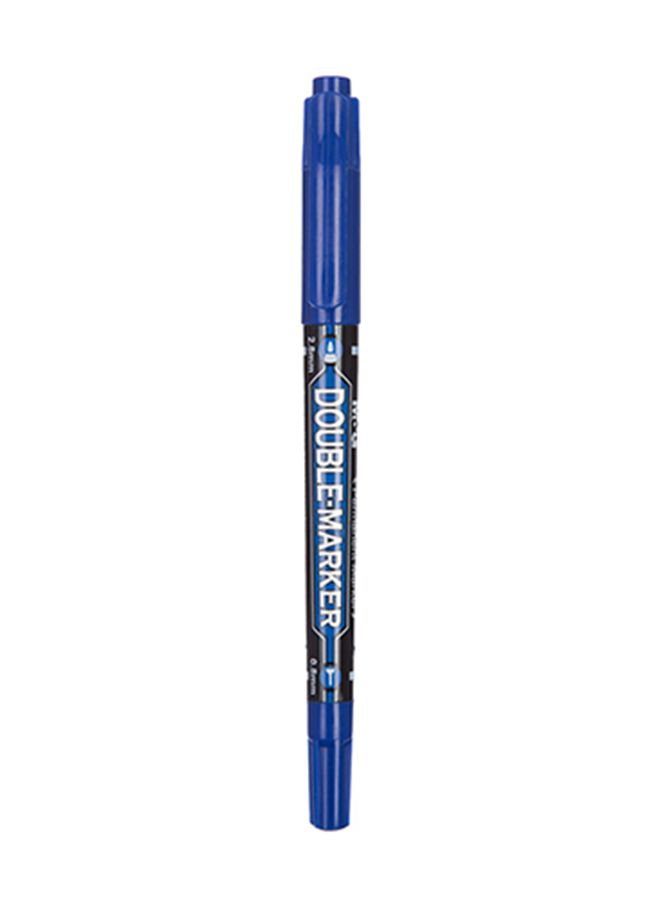 M&G Double Permanent Marker Blue 