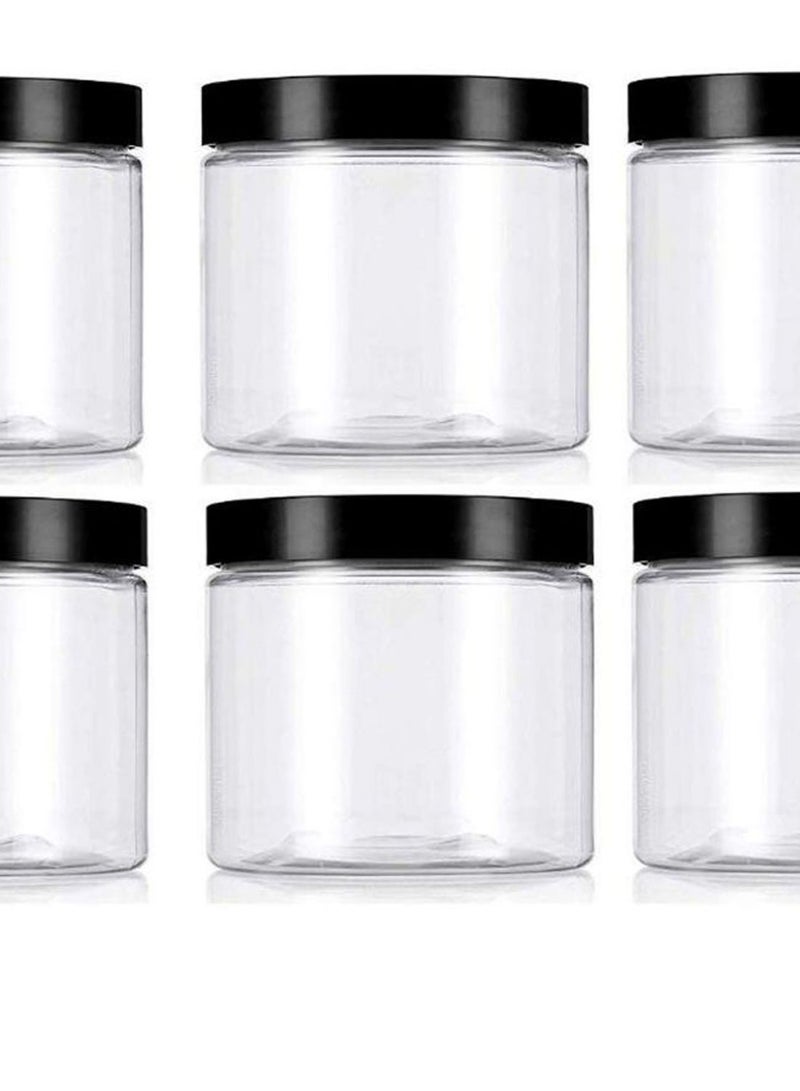 6-Piece Empty Cosmetic Container Set Clear/Black - v1567160160/N29319698A_2