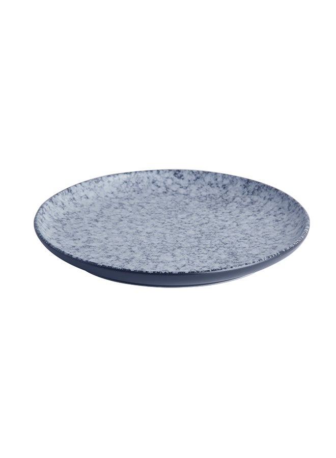 Snow Spray  Designed Dinner Plate Blue/Black 10.6inch  - Image 1
