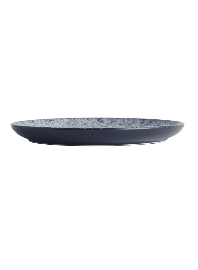 Snow Spray  Designed Dinner Plate Blue/Black 10.6inch  - Image 2