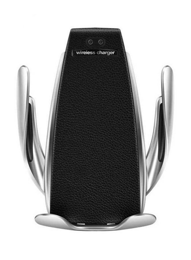 S5 Automatic Clamping Wireless Car Charger With Smart Sensor For Apple iPhone Black/Silver  - Image 1