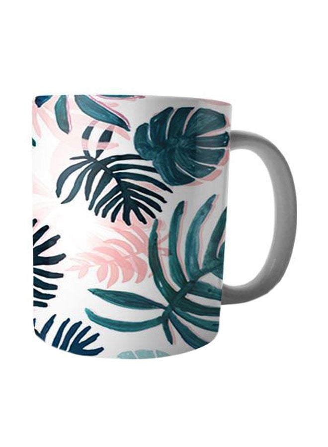 Bit Hosny Printed Ceramic Mug White/Green/Pink Standard 