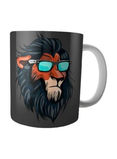 Printed Ceramic Mug Black/Brown/Blue