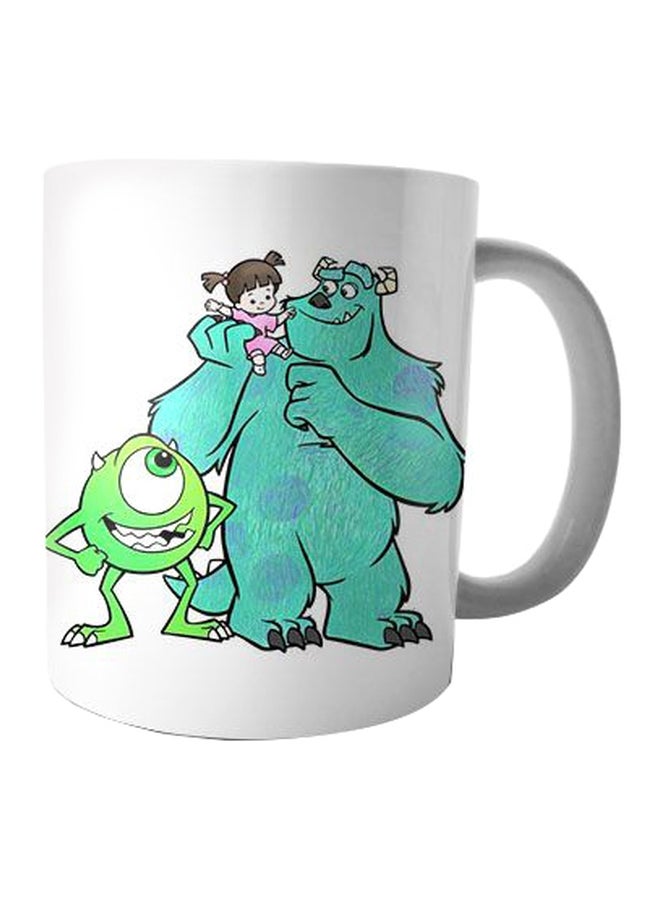 Bit Hosny Printed Ceramic Mug White/Green/Pink