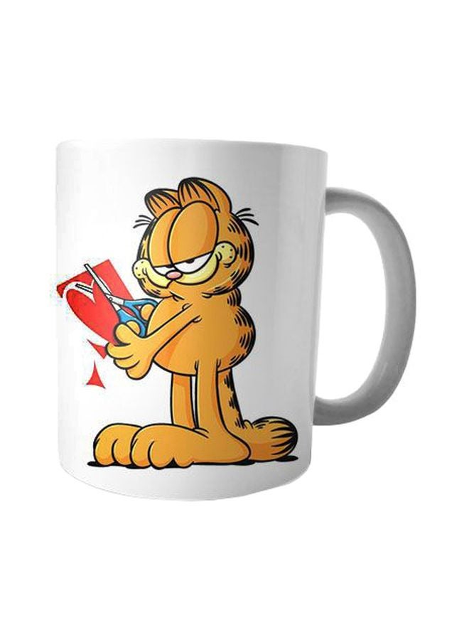 Bit Hosny Cartoon Printed Mug Yellow/White/Red