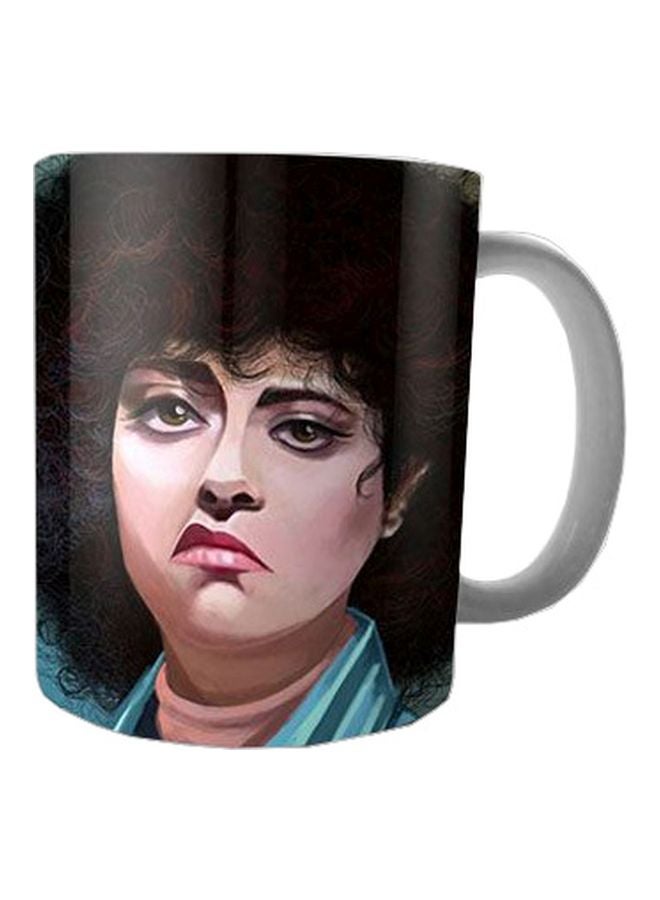 Bit Hosny Printed Ceramic Mug Black/Pink/Blue Standard Size 