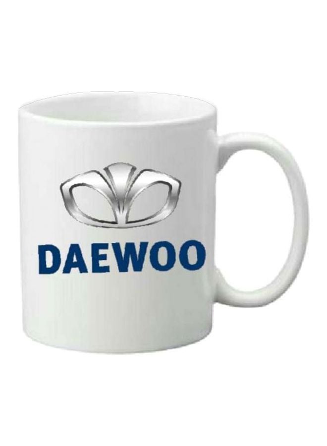 فاست برينت مج من السيراميك بطبعة أبيض/أزرق/فضي