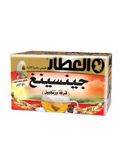 العطار أكياس شاي بنكهة الجينسينج والزنجبيل والقرفة عبوة من 20 قطعة 