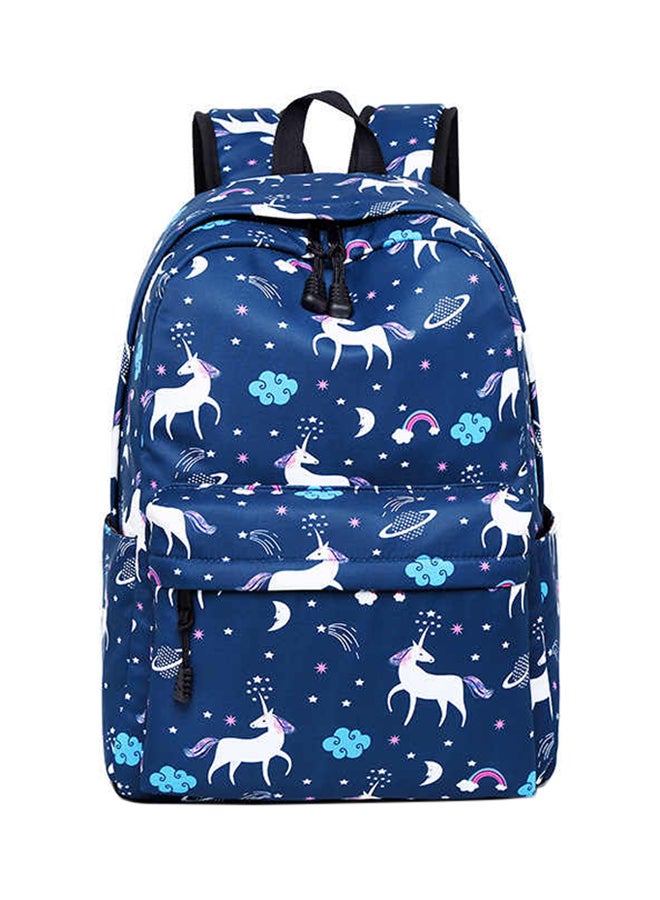 Generic 3-Piece Unicorn Printed Backpack Set Blue/White/Pink  - Image 2
