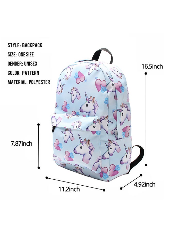 3-Piece Printed Backpack Set Multicolour - Image 4
