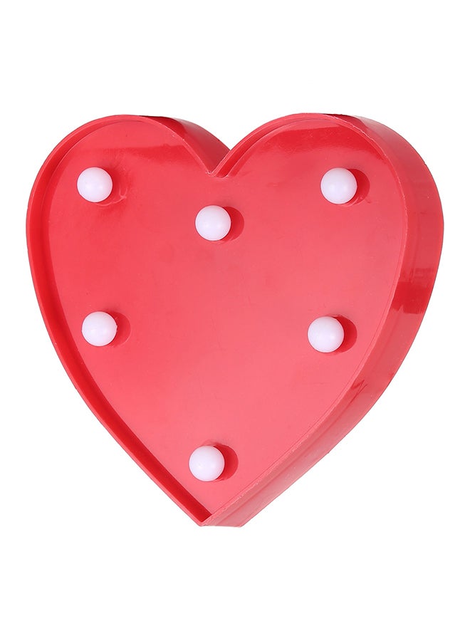 Heart Shape LED Decoration Light Red 31x16x6cm - Image 1