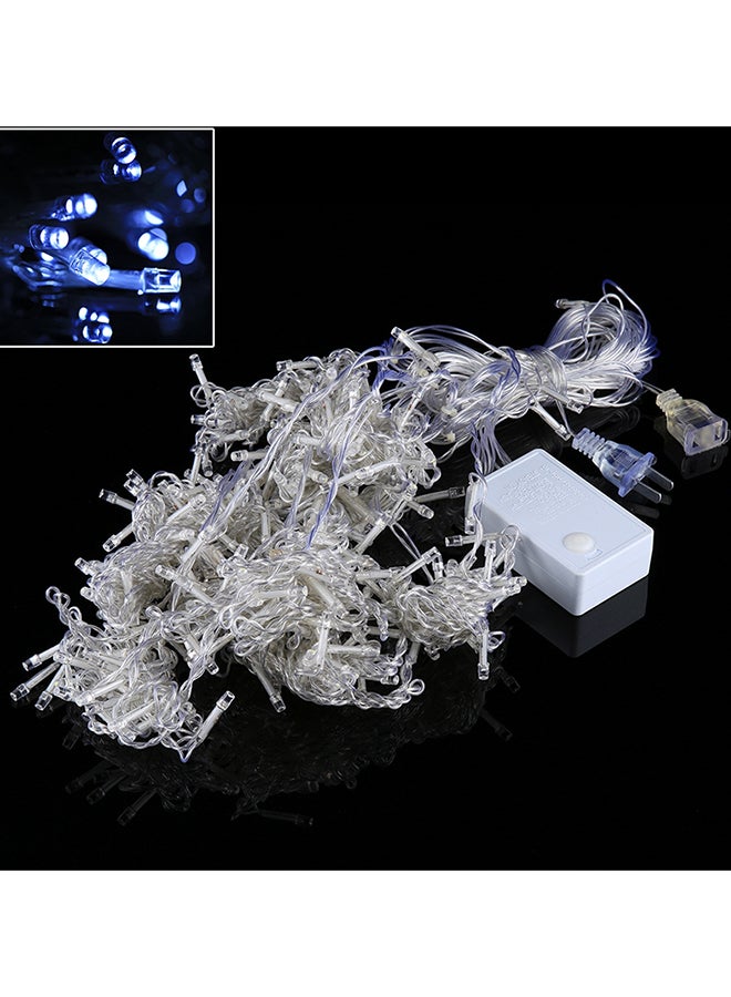 Generic - 300 LED Curtain String Light With Multi-Function Controller Blue 22x11x7cm - Image 1
