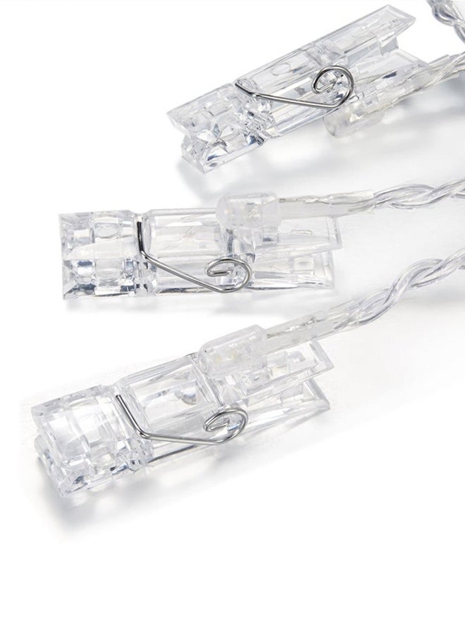 20 LED Photo Clip String Light With Batteries Box Multicolour 20x8x4cm - Image 3