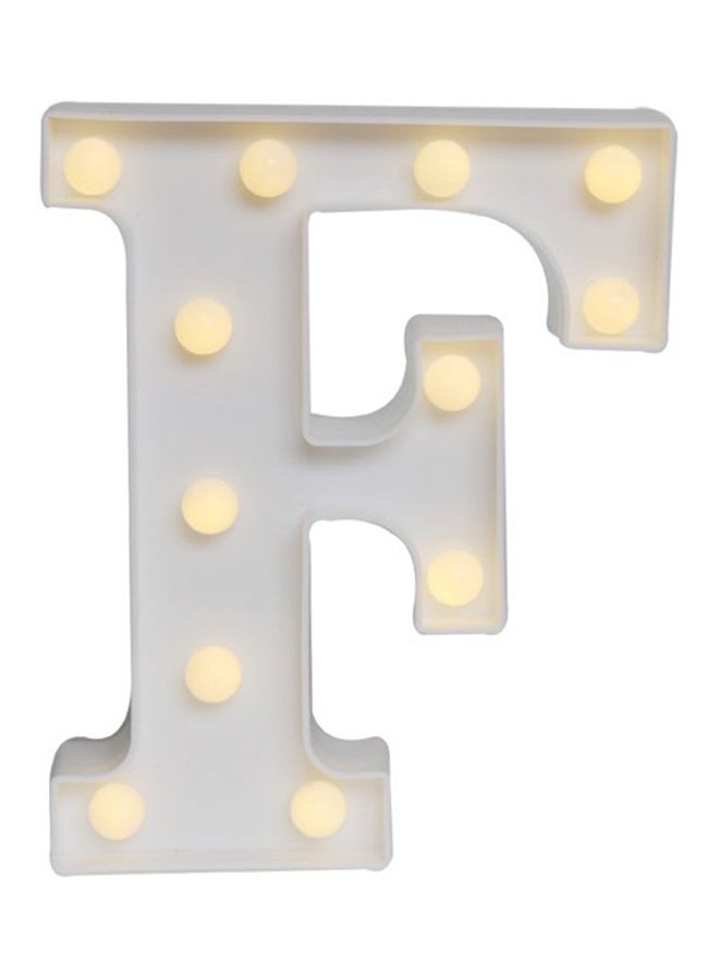 مصباح LED بنمط حرف F أصفر 27x5x24Ø³Ù†ØªÙŠÙ…ØªØ±  - Image 1