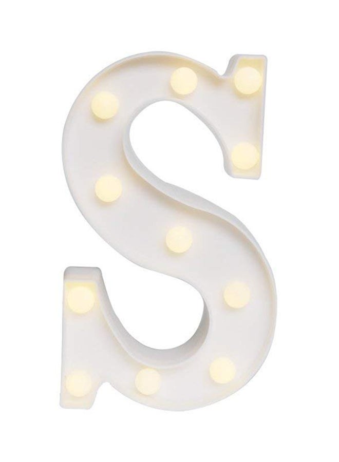 Alphabet S LED Light Yellow 27x5x24cm - Image 1