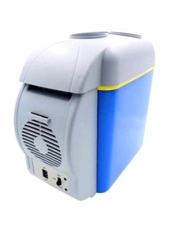 Generic 7.5 Liter Portable Cooling And Warming Refrigerator 4545+4 Grey/Blue  - Image 1