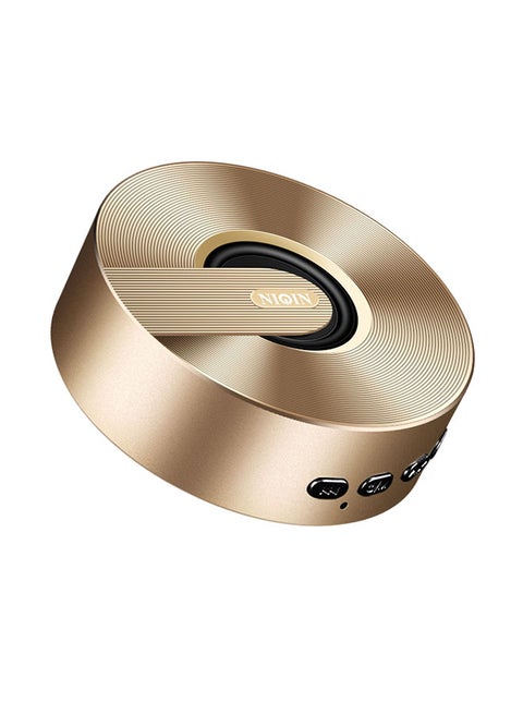 Mini Portable Bluetooth Speaker Gold