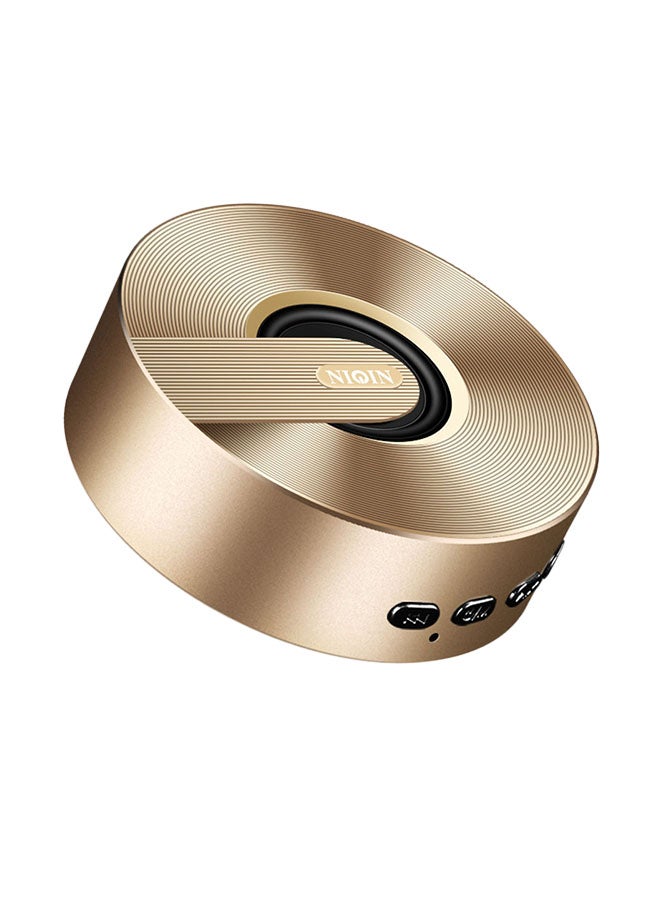 Mini Portable Bluetooth Speaker Gold
