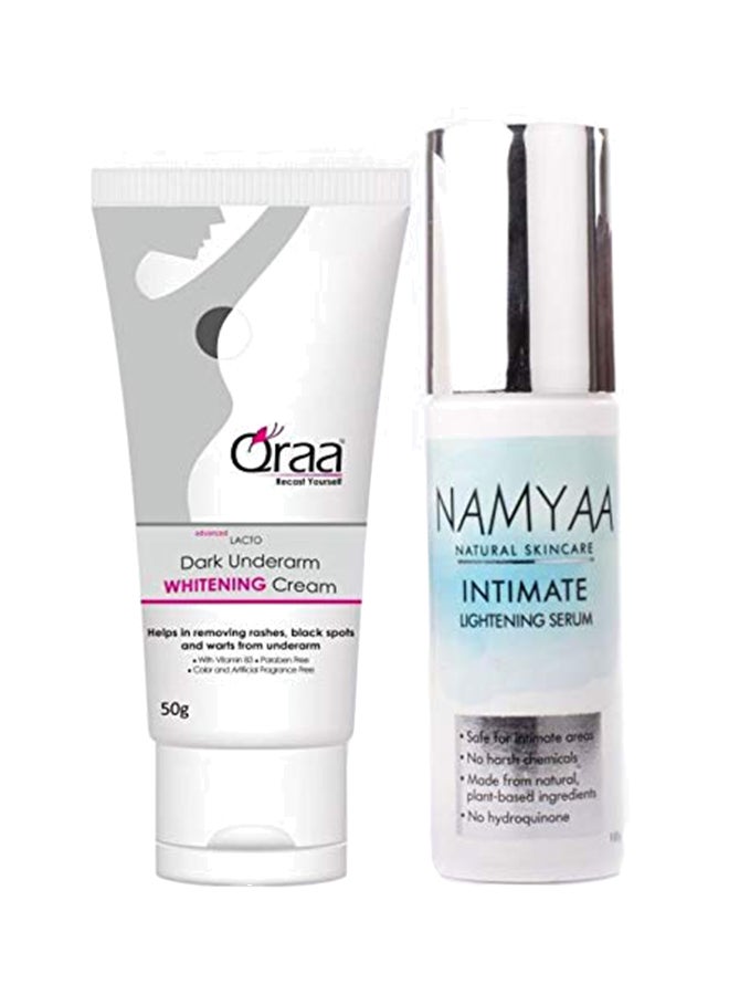 Qraa Intimate Lightening Serum With Underarm Whitening Cream