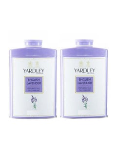 Yardley 2-Piece English Lavender Perfumed Talcum Powder White 