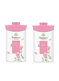 Yardley 2-Piece English Roses Talcum Powder White 
