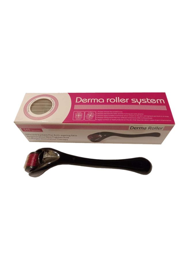 SDERMATECH Plastic Derma Roller With 540 Titanium Alloy Micro Needles Black/Pink - Image 1