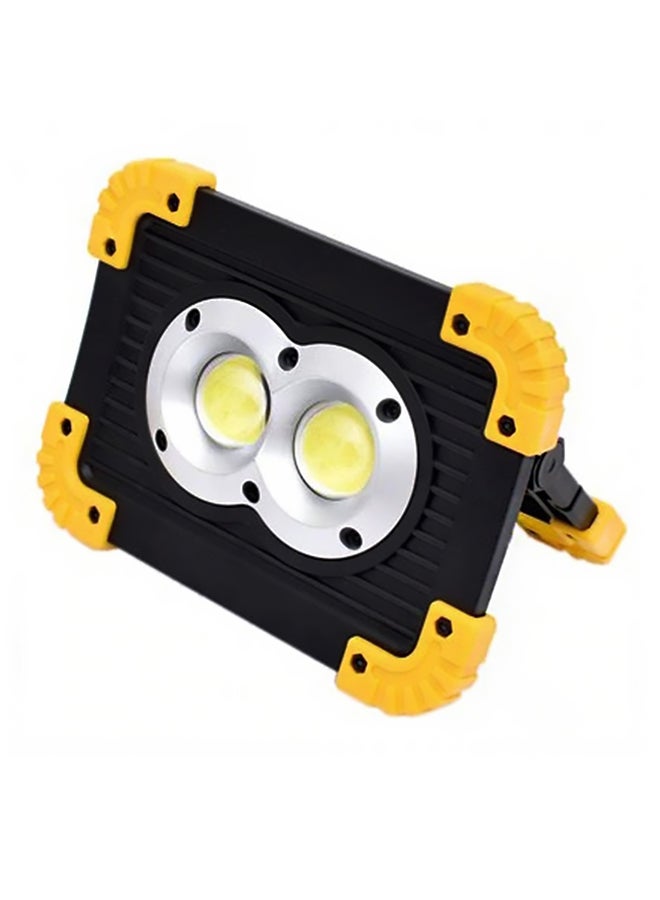 واي دابليو إكس لايت - مصباح LED كشاف للطوارئ أصفر/أسود 21x15x6سم - Image 1