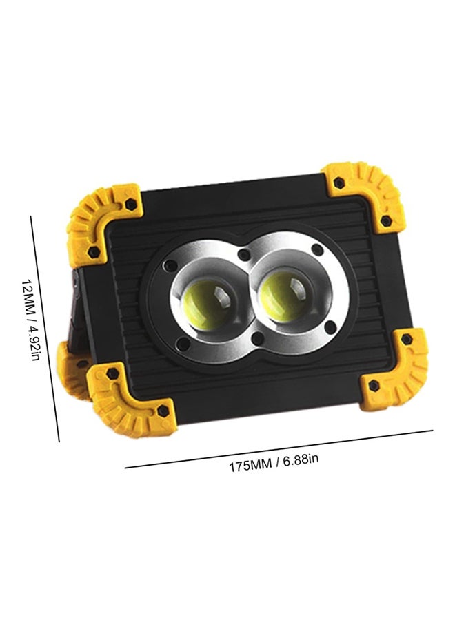واي دابليو إكس لايت - مصباح LED كشاف للطوارئ أصفر/أسود 21x15x6سم - Image 1
