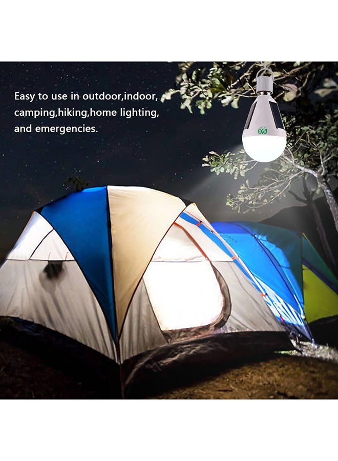 واي دابليو إكس لايت - مصباح LED معلق للأماكن الخارجية قابل للشحن بالطاقة الشمسية أبيض 14x14x7سم - Image 1